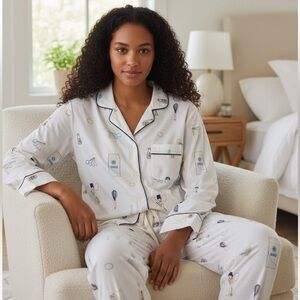 NWT Printfresh Embroidered Long Sleeve & Short Set in Home Chef size 5X